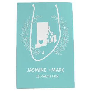 Rhode Island wedding favours custom Medium Gift Bag