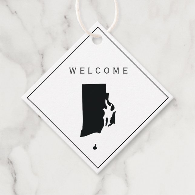 Rhode Island Welcome Bag Gift Tag Wedding Weekend (Front)