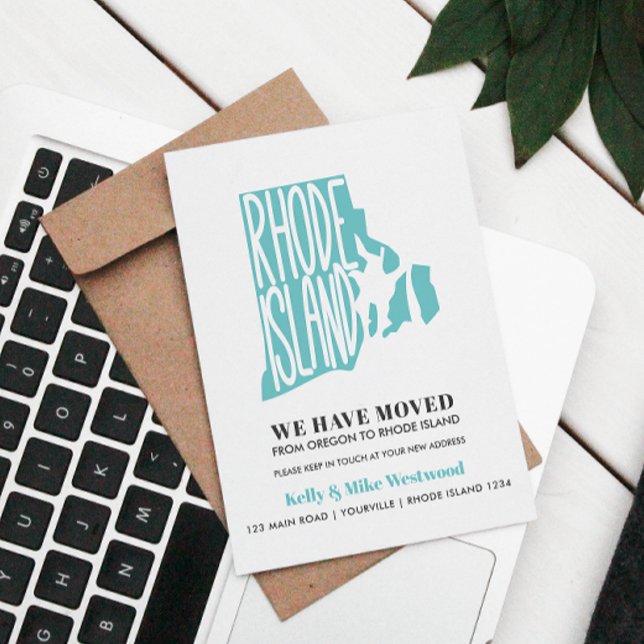 RHODE ISLAND We've moved New address New Home Postcard (Creator Uploaded)