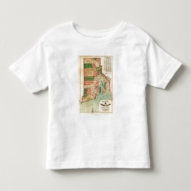 Rhode IslandPanoramic MapRhode Island Toddler T-Shirt (Front)
