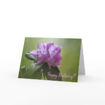 rhodedendron 1-18  greeting card