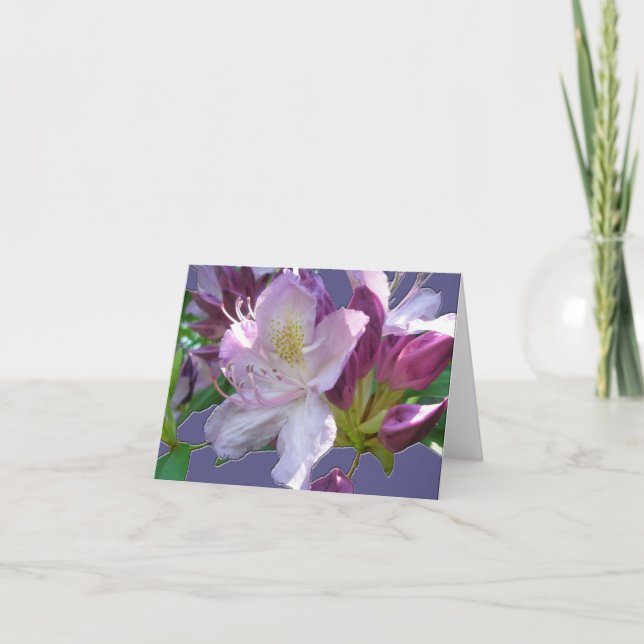 Rhodendron Blossoms Note Card (Front)