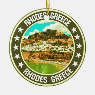 Rhodes ceramic ornament