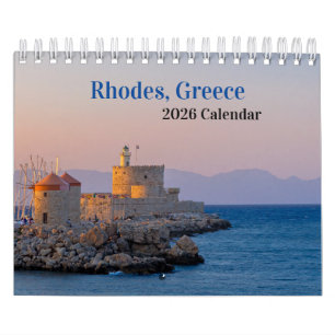 Rhodes, Greece 2025 Calendar