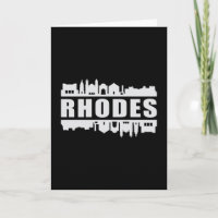Rhodes Greece City Skyline Cityscape Funny Gift