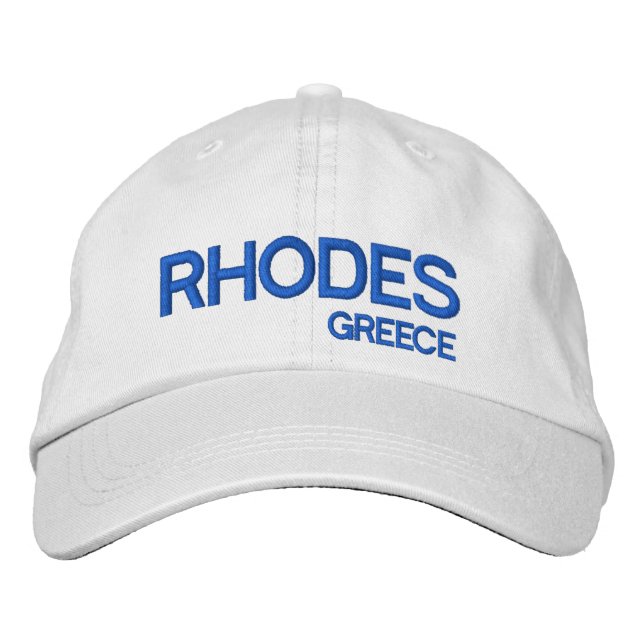 Rhodes, Greece Custom Baseball Cap (Front)
