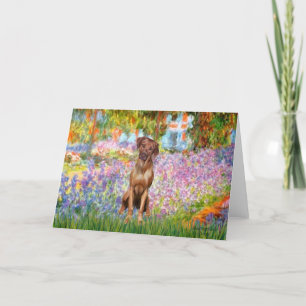 Rhodesian Ridgeback 1 - Garden Card