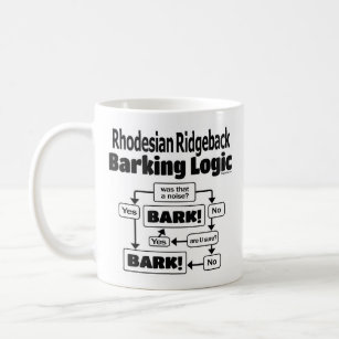 Rhodesian Ridgeback Barking Logic Coffee Mug