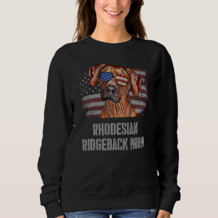 Rhodesian Ridgeback Best Dog Mum Ever Usa American Sweatshirt