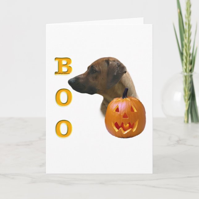 Rhodesian Ridgeback Boo Card (Front)