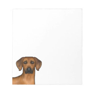 Rhodesian Ridgeback Brown African Lion Dog Head Notepad