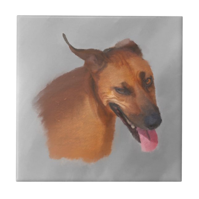 Rhodesian Ridgeback  Ceramic Tile (Front)