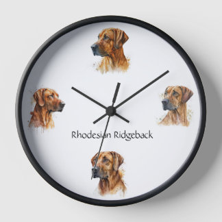 Rhodesian Ridgeback clock