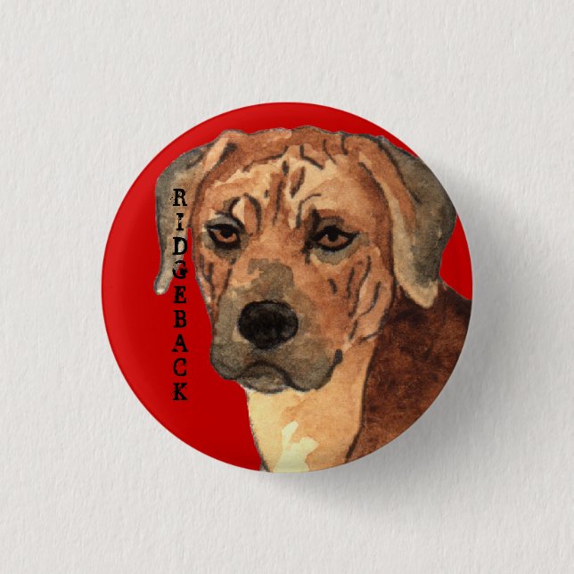 Rhodesian Ridgeback Colour Block 3 Cm Round Badge (Front)