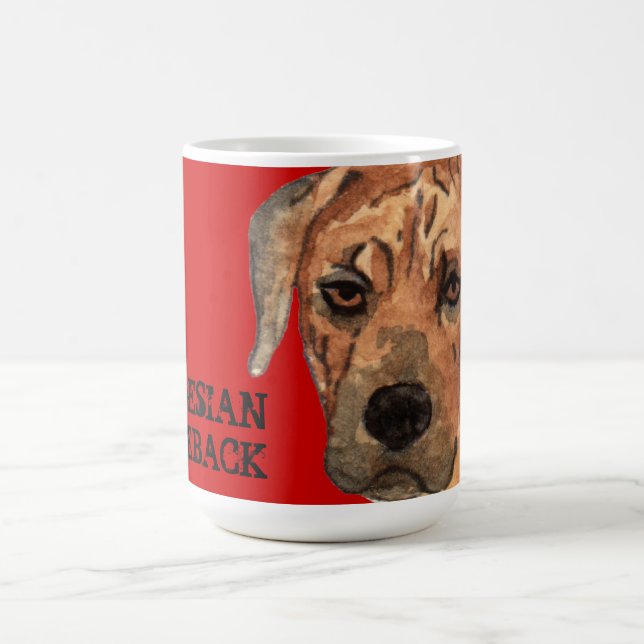 Rhodesian Ridgeback Colour Block Coffee Mug (Center)