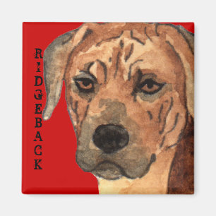 Rhodesian Ridgeback Colour Block Magnet