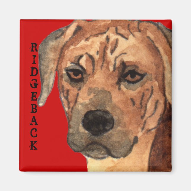 Rhodesian Ridgeback Colour Block Magnet (Front)