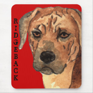 Rhodesian Ridgeback Colour Block Mouse Pad