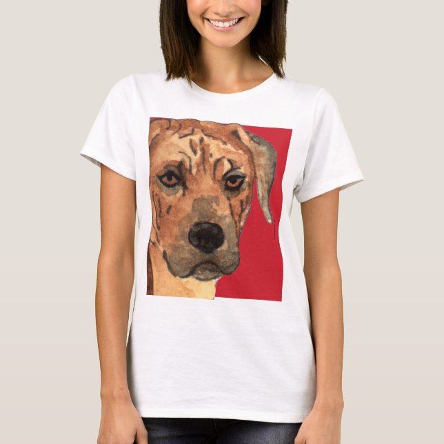 Rhodesian Ridgeback Colour Block T-Shirt (Front)