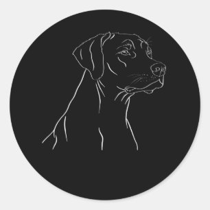 Rhodesian Ridgeback Colours Classic Round Sticker