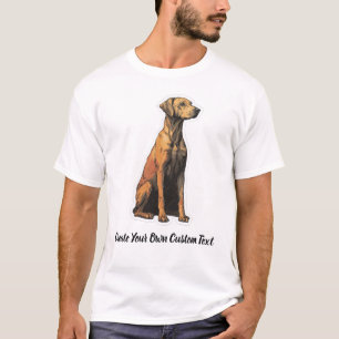 Rhodesian Ridgeback Create Your Own Custom Text T-Shirt