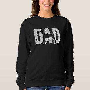 Rhodesian Ridgeback Dad Father Silhouette Dog Sweatshirt