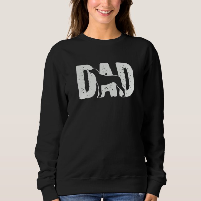 Rhodesian Ridgeback Dad Father Silhouette Dog Sweatshirt (Front)