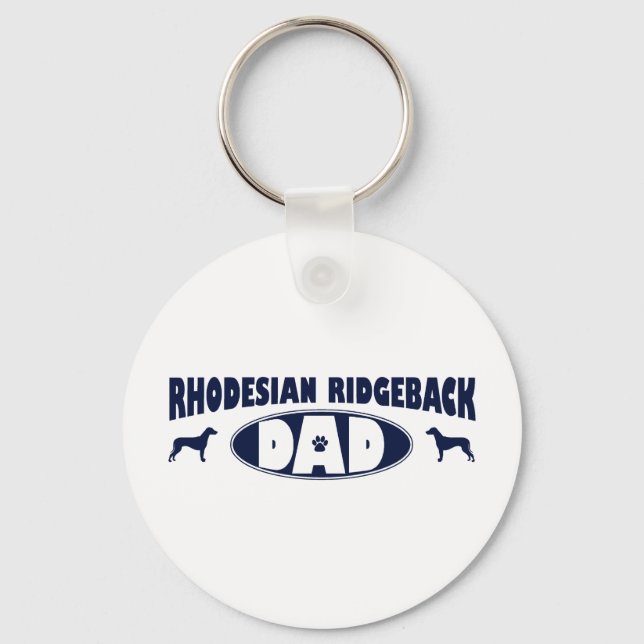 Rhodesian Ridgeback Dad Key Ring (Front)