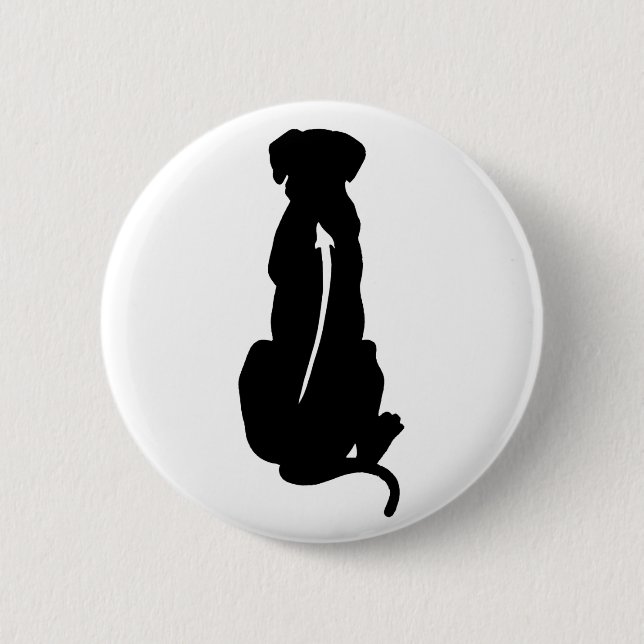 Rhodesian Ridgeback Dog Breed Spine 6 Cm Round Badge (Front)