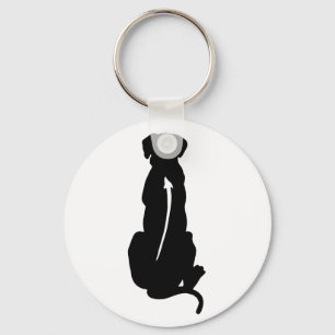 Rhodesian Ridgeback Dog Breed Spine Key Ring