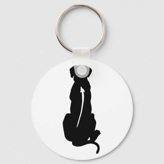 Rhodesian Ridgeback Dog Breed Spine Key Ring (Front)
