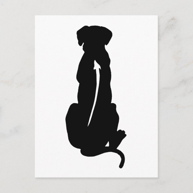 Rhodesian Ridgeback Dog Breed Spine Postcard (Front)