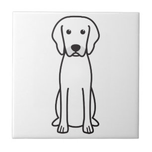 Rhodesian Ridgeback Dog Cartoon Tile