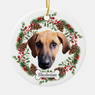 Rhodesian Ridgeback  dog Ceramic Ornament