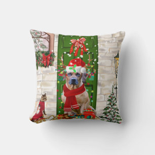 Rhodesian Ridgeback Dog Christmas Cushion