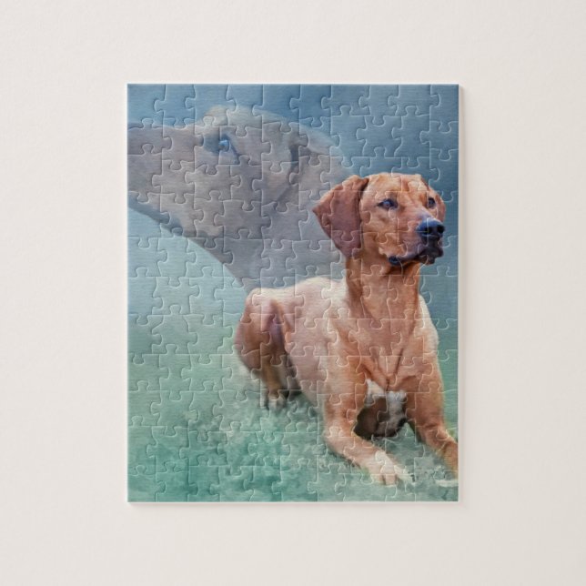 Rhodesian Ridgeback Dog Collage Jigsaw Puzzle (Vertical)