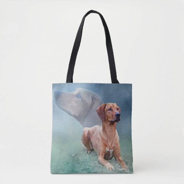 Rhodesian Ridgeback Dog Collage Tote Bag (Front)