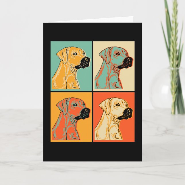 Rhodesian Ridgeback Dog Gift Idea Card (Front)