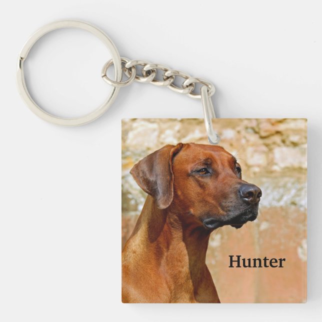 Rhodesian Ridgeback Dog Key Ring (Front)