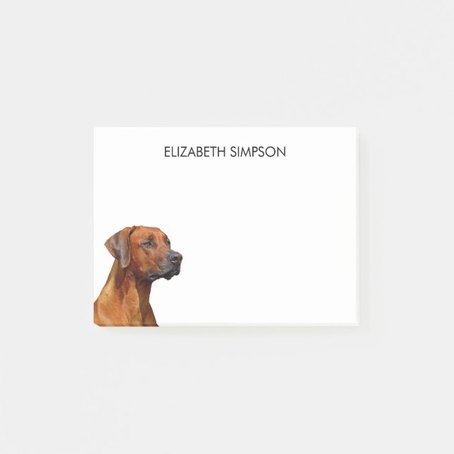 Rhodesian Ridgeback Dog Post-it Notes (Front)