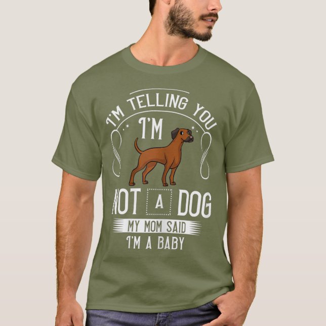 Rhodesian Ridgeback Dog Puppies Owner Lover _44 T-Shirt (Front)