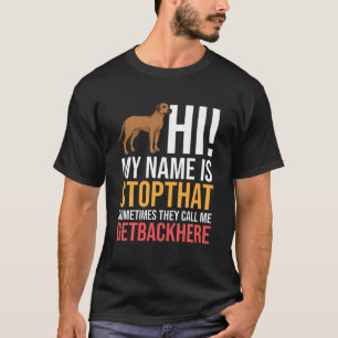 Rhodesian Ridgeback Dog Puppies Owner Lover T-Shirt