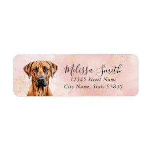 Rhodesian Ridgeback Dog Return Address Labels