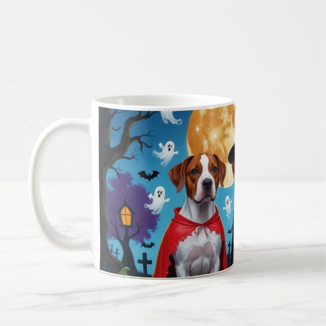 Rhodesian Ridgeback Dogs Pumpkin Halloween Funny  Coffee Mug (Left)