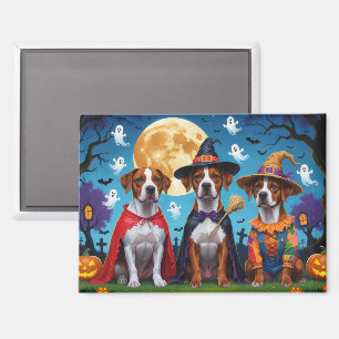 Rhodesian Ridgeback Dogs Pumpkin Halloween Funny Magnet