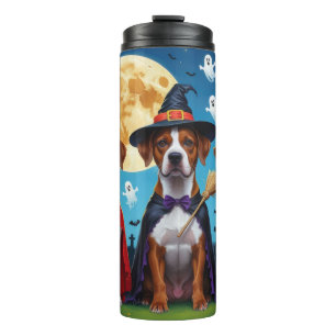 Rhodesian Ridgeback Dogs Pumpkin Halloween Funny  Thermal Tumbler