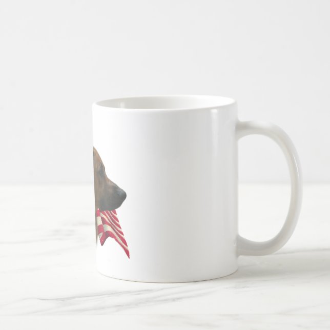 Rhodesian Ridgeback Flag Coffee Mug (Right)