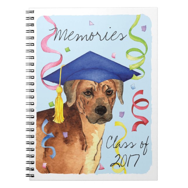 Rhodesian Ridgeback Graduate Notebook (Front)