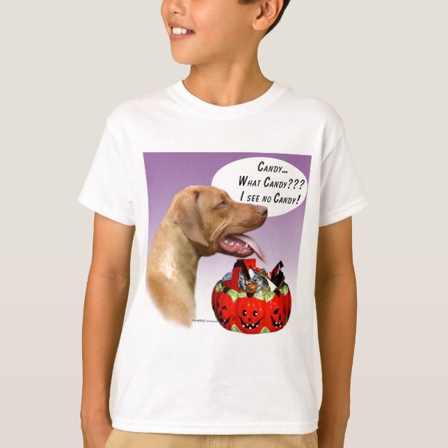 Rhodesian Ridgeback Halloween Candy T-Shirt (Front)