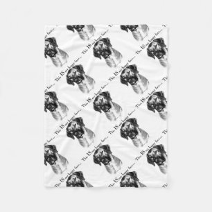 Rhodesian Ridgeback Happy Face Fleece Blanket